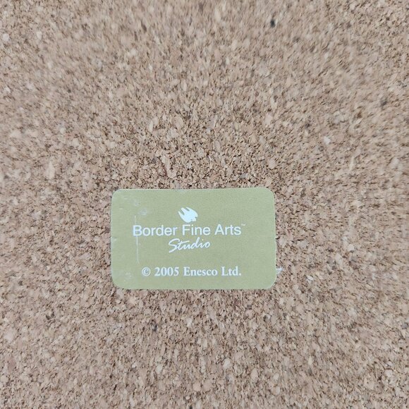 Vintage Enesco Border Fine Arts Studio Border Collie Puppy and Car Art - Picture 4 of 5